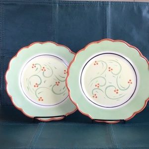 Pfaltzgraff Plates Italian Vine 8.75” Set of 2 Vintage